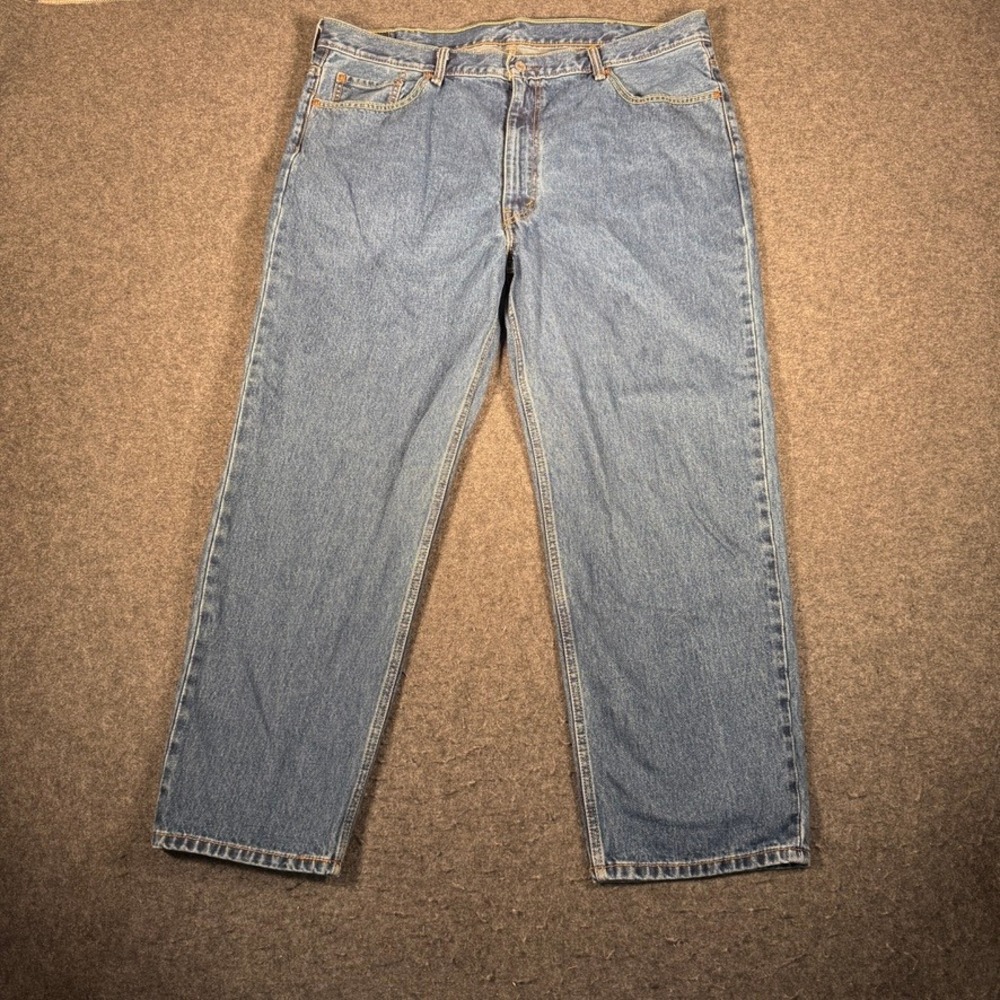 Levi Strauss 550 Mens Jeans 42x30 Relaxed Fit Blue Denim Casual